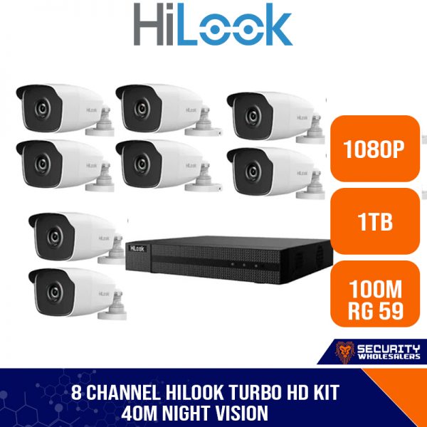 HiLook Caméra Surveillance Bullet Couleur 2MP - TecnoCity