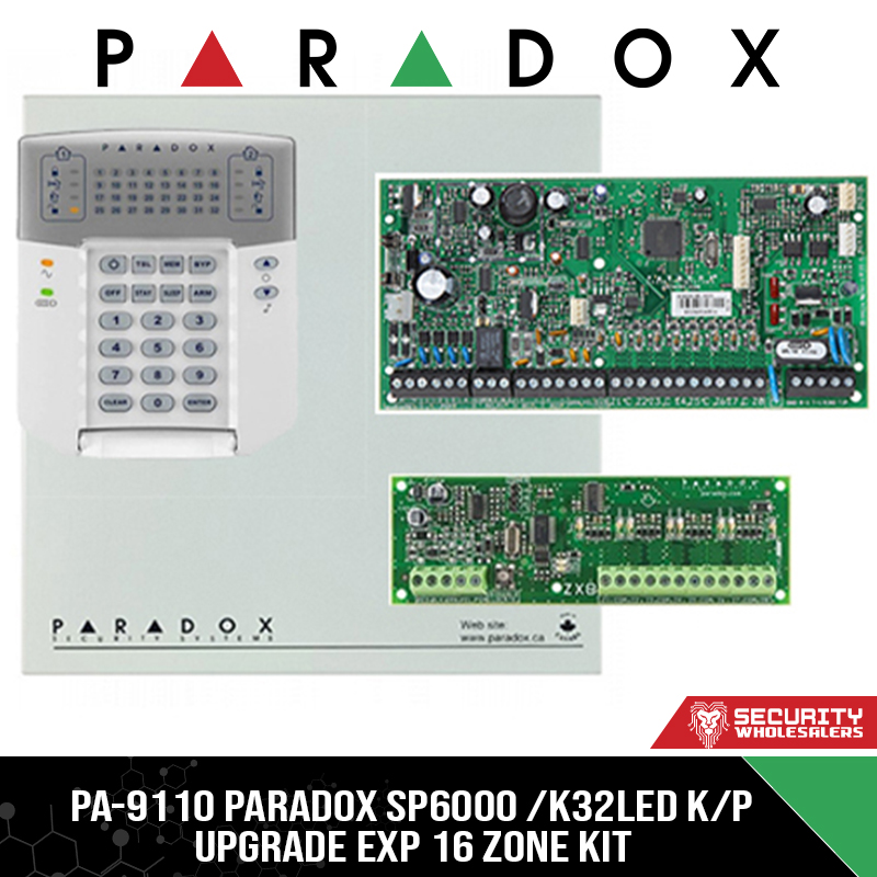 PA-9110 PARADOX SP6000 K32LED KP UPGRADE EXP 16 ZONE KIT