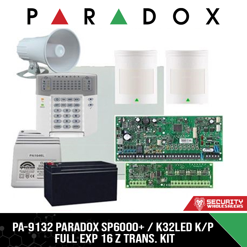 PA-9132 PARADOX SP6000+ K32LED KP FULL EXP 16 Z TRANS. KIT