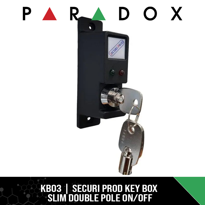 KB03 SLIM DBL POLE KEYSWITCH PLEASTIC HOUSING NO TAMPER