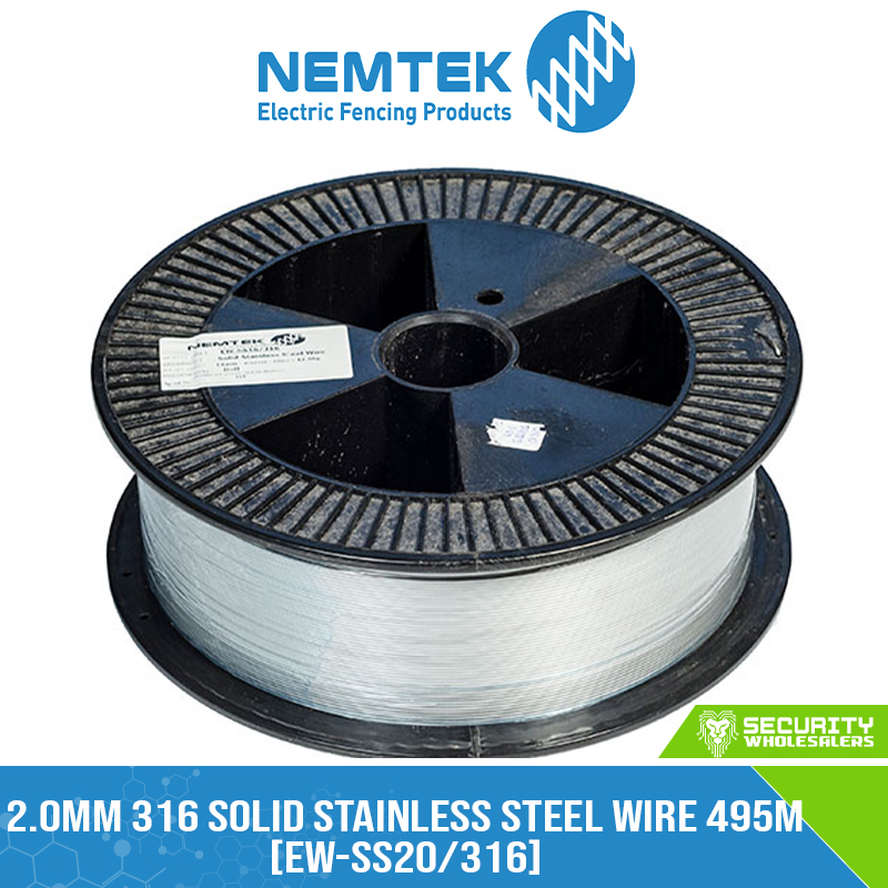 2.0mm 316 Solid Stainless Steel Wire 495m