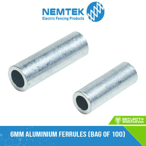 6mm Aluminium Ferrules (bag of 100) [EA-F6AFT]