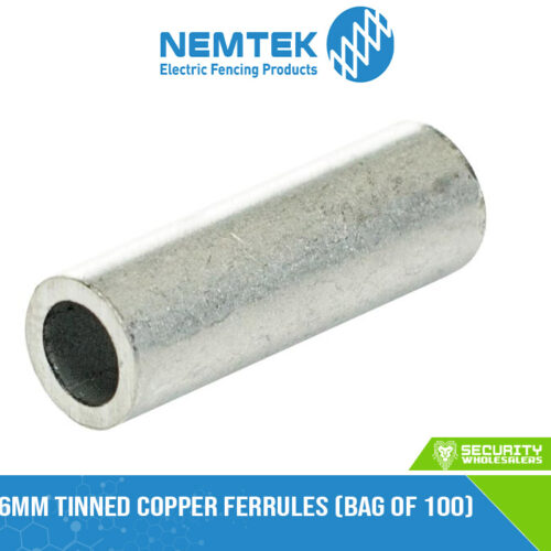 6mm Tinned Copper Ferrules (bag of 100) [EA-F6S]