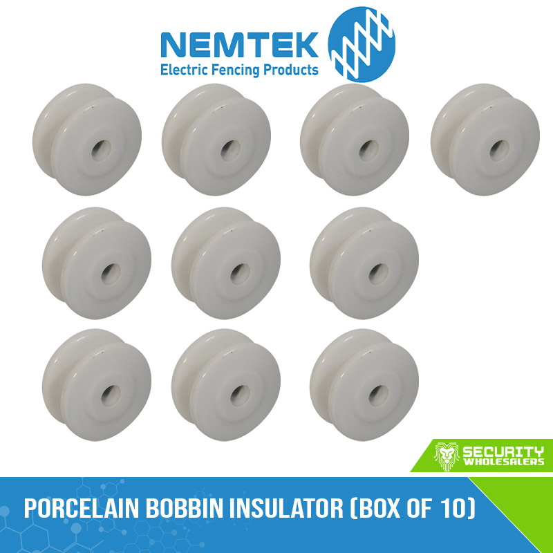 Porcelain Bobbin Insulator (Box of 10)