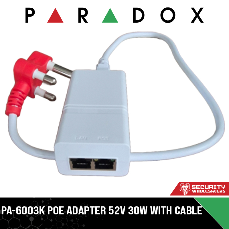 PA-6003K PoE ADAPTER 52V 30W WITH CABLE