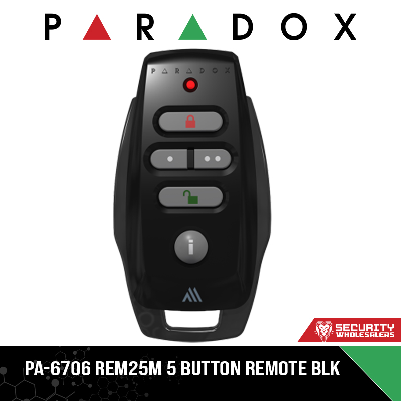 PA-6706 REM25M 5 BUTTON REMOTE BLK