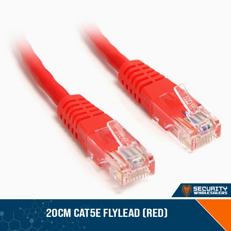 20cm CAT5e Flylead (Red)