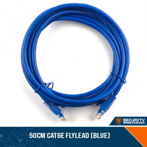 50cm CAT6e Flylead (Blue)