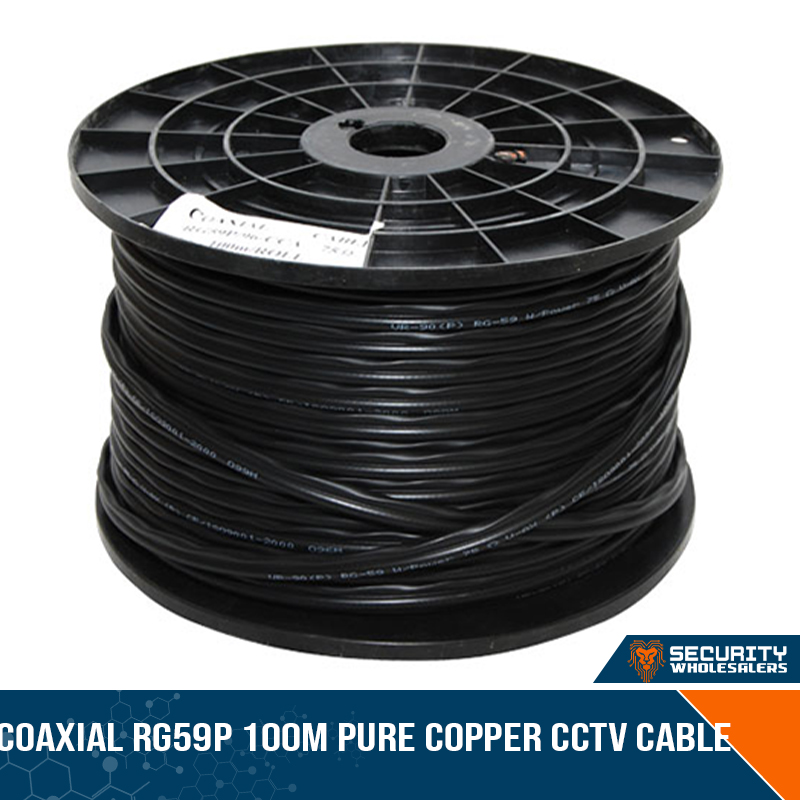 Coaxial RG59P 100m Pure Copper CCTV Cable