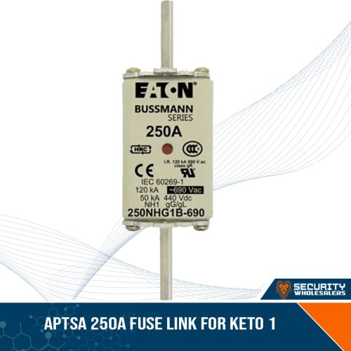 NHG1B-FUSE-250A | APTSA 250A fuse link for KETO 1, Ideal for Usage with the NH1 Fuse Holder
