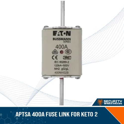 NHG2B-FUSE-400A | APTSA 400A fuse link for KETO 2, Overcurrent Protection for Inverter-battery Systems, Recommended for 15kW and 16kW Low Voltage(48V) Inverters