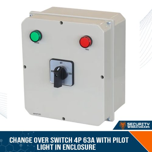 CHANGE OVER SWITCH 4P 63A WITH PILOT LIGHT IN ENCLOSURE