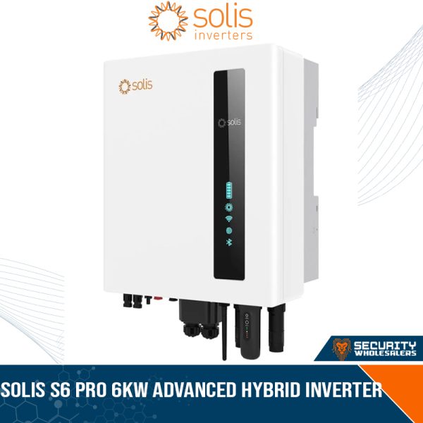 SOL-S6-EH1P6K-L-PRO | Solis S6 Pro 6kW Advanced Hybrid Inverter, Supports 1ph & 3ph Flexible Parallel Connections, PPT Voltage 90V – 520V, Max DC Power 9.600W, WiFi/LAN Data-logger