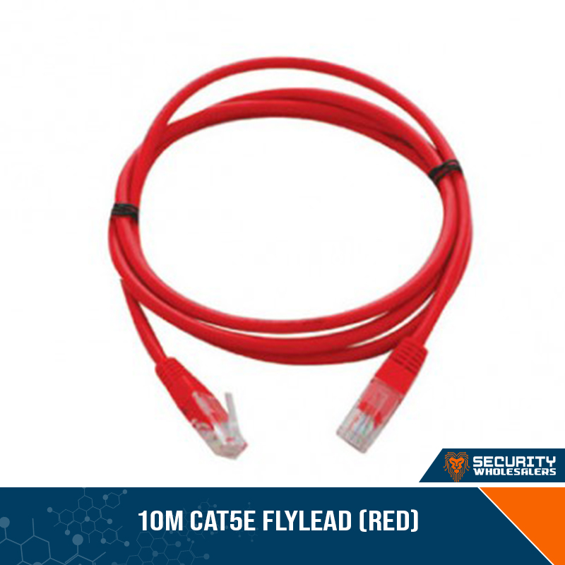10m CAT5e Flylead (Red)