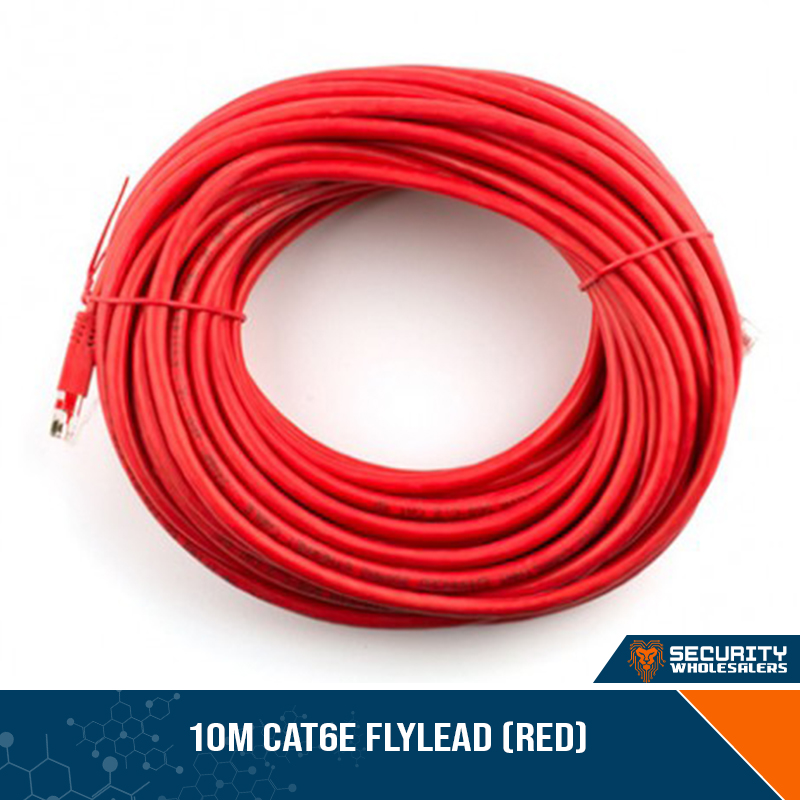 10m CAT6e Flylead (Red)