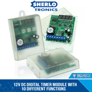 12V DC digital timer module with 10 different functions