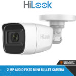 2 MP Audio Fixed Mini Bullet Camera (HIL001-A-THC-B120PS)