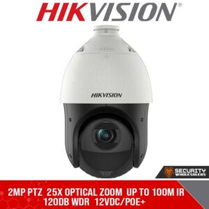 2MP PTZ  25x optical zoom  Up to 100m IR  120dB WDR  12VDC/POE+ (DS-2DE4225IW-DE(T5)_C)