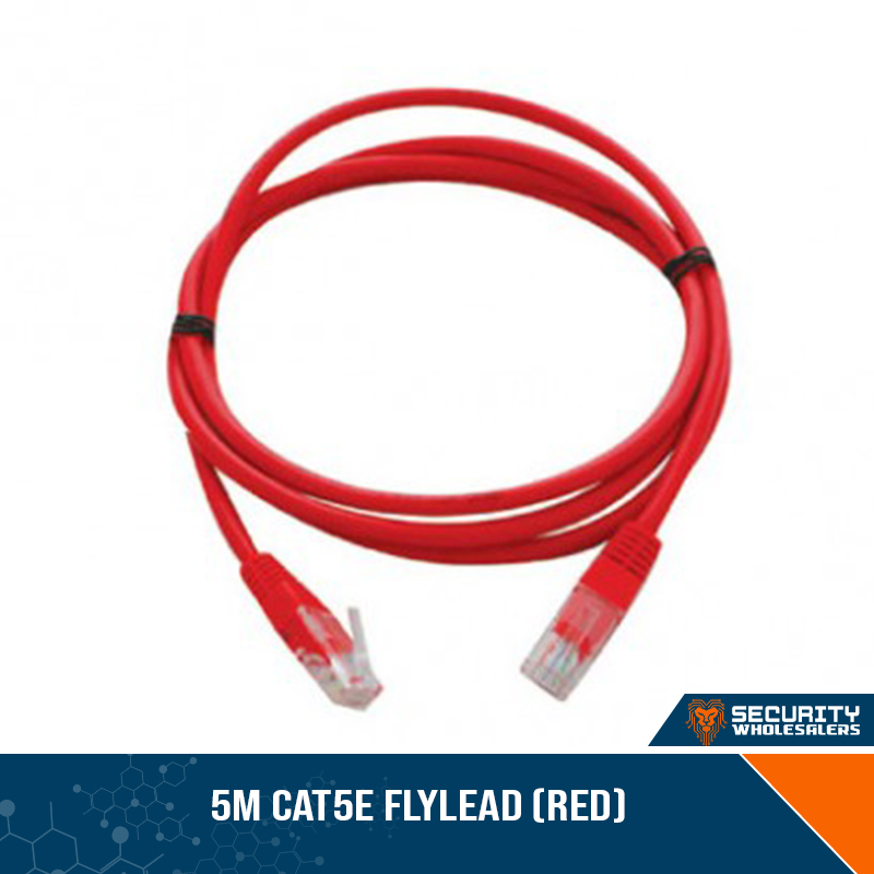 5m CAT5e Flylead (Red)