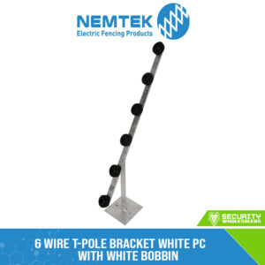 6 Wire T-Pole Bracket White PC with White Bobbin [ET-6W]