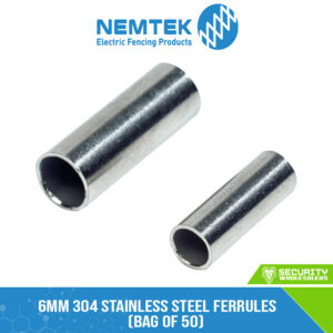 6mm 304 Stainless Steel Ferrules (bag of 50) [EA-F6S/SS]