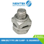 8mm Bolt-type Line Clamp – XL Galvanised [EA-LC8/D]