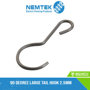 90 Degree Large Tail Hook 2.5mm (100 pack) [ES-H/LT/2.5/90D]