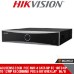 AcuSense32ch  POE NVR 4 SATA up to 10TB up to 12MP recording  POS & IOT overlay  16/8 alarm IO (DS-7732NXI-I4/16P/S_C)