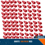 BOOTS 100 PACK RED
