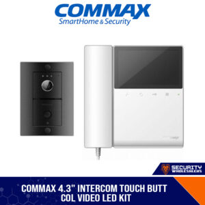 COMMAX 4.3" INTERCOM TOUCH BUTT COL VIDEO LED KIT