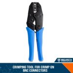 Crimping tool for crimp on BNC connectors