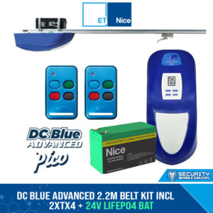 DC BLUE ADVANCED 2.2M BELT KIT INCL 2xTx4 + 24V LiFePO4 BAT