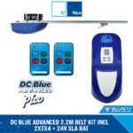 DC BLUE ADVANCED 2.2M TRACK KIT INCL 2xTx4 + 24V SLA BAT