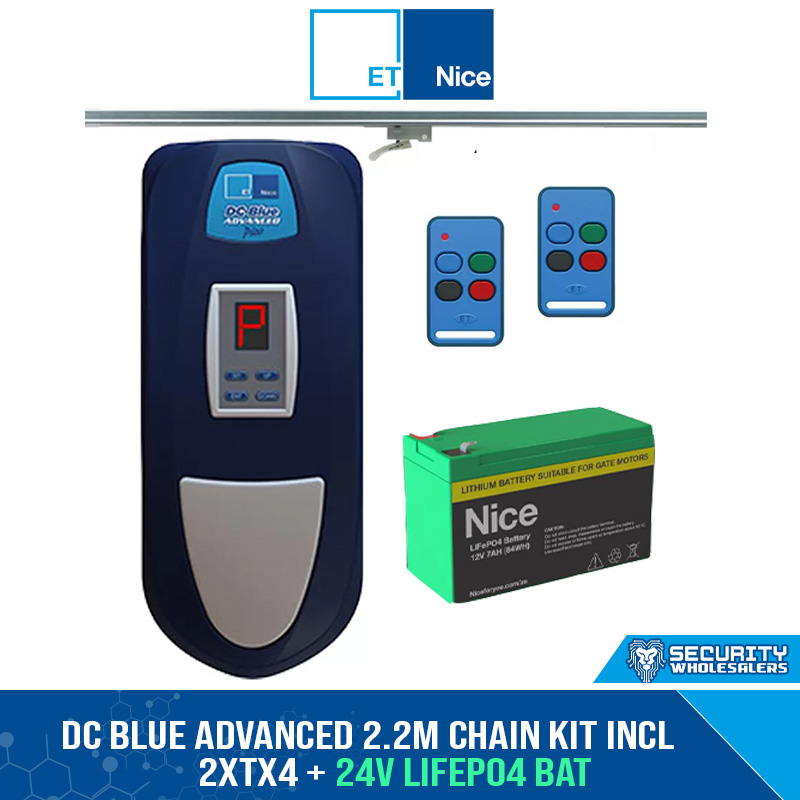 DC BLUE ADVANCED 2.2M CHAIN KIT INCL 2xTX4 + 24V LiFePO4 BAT