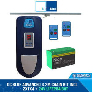 DC BLUE ADVANCED 3.2M CHAIN KIT INCL 2xTx4 + 24V LiFePO4 BAT