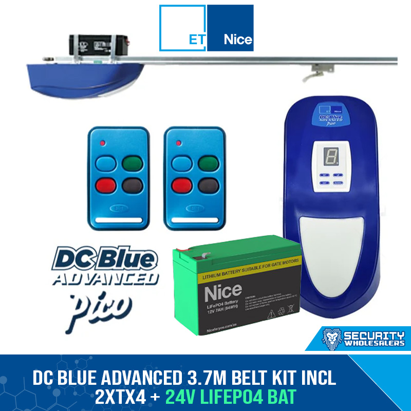 DC BLUE ADVANCED 3.7M BELT KIT INCL 2xTx4 + 24V LiFePO4 BAT