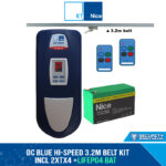 DC BLUE HI-SPEED 3.2M BELT KIT INCL 2xTx4 +24V LiFePO4 BAT