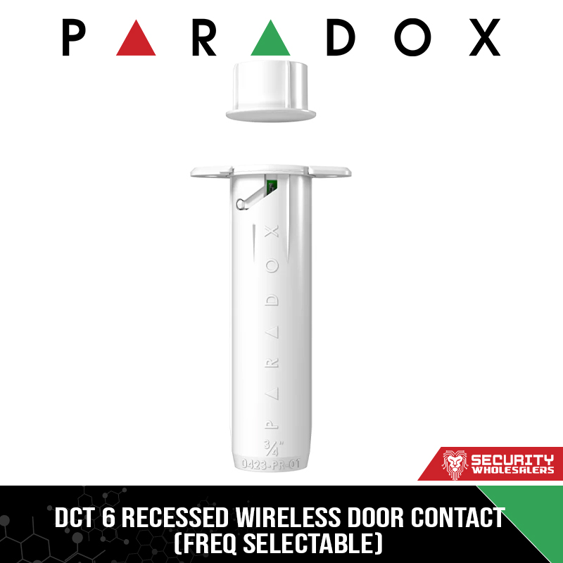 DCT 6 RECESSED WIRELESS DOOR CONTACT(FREQ SELECTABLE) (PA3713)