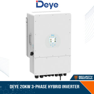 SUN-20K-SG01 | DEYE 20KW 3-Phase Hybrid Inverter, 150 – 850 V MPPT Voltage Range, Max. Efficiency 97.6%, IP65, 20000W Rated AC Input / Output Power