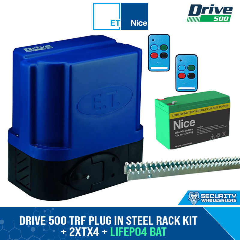 DRIVE 500 TRF PLUG IN STEEL RACK KIT + 2xTX4 + LiFePO4 BAT