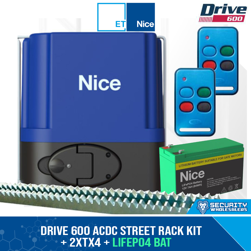 DRIVE 600 ACDC NG STEEL RACK KIT + 2xTX4 + LiFePO4 BAT