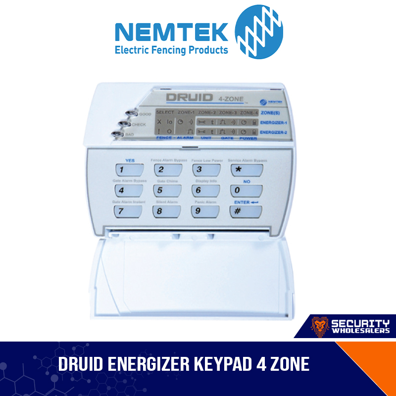 DRUID ENERGIZER KEYPAD 4 ZONE