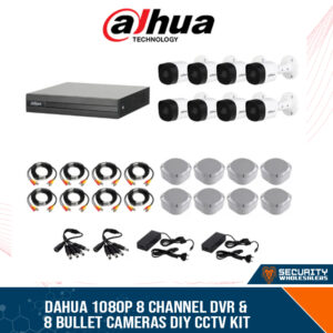 Dahua 1080P 8 Channel DVR & 8 Bullet Cameras DIY CCTV KIT