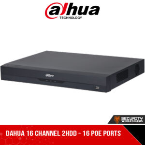 Dahua 16 Channel 2HDD - 16 POE Ports (DHI-NVR4216-16P-EI)