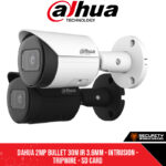 Dahua 2MP Bullet 30m IR 3.6mm - Intrusion - Tripwire - SD Card (DH-IPC-HFW2231SP-S-S2_3.6mm)