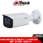 Dahua 2MP Bullet 60m IR 2.7-13.5mm Lens - SMD - SD Card - Audio I/O (DH-IPC-HFW3241TP-ZAS_2.7-13.5mm)