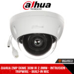 Dahua 2MP Dome 30m IR 2.8mm - Intrusion - Tripwire - Built-in Mic (DH-IPC-HDBW2241E-S_2.8mm)
