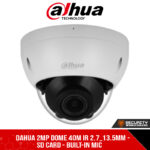 Dahua 2MP Dome 40m IR 2.7_13.5mm -  SD Card - Built-in Mic (DH-IPC-HDBW2241RP-ZS_2.7-13.5mm)