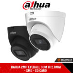 Dahua 2MP Eyeball 30m IR 2.8mm - SMD - SD Card (DH-IPC-HDW2241T-S_2.8mm)