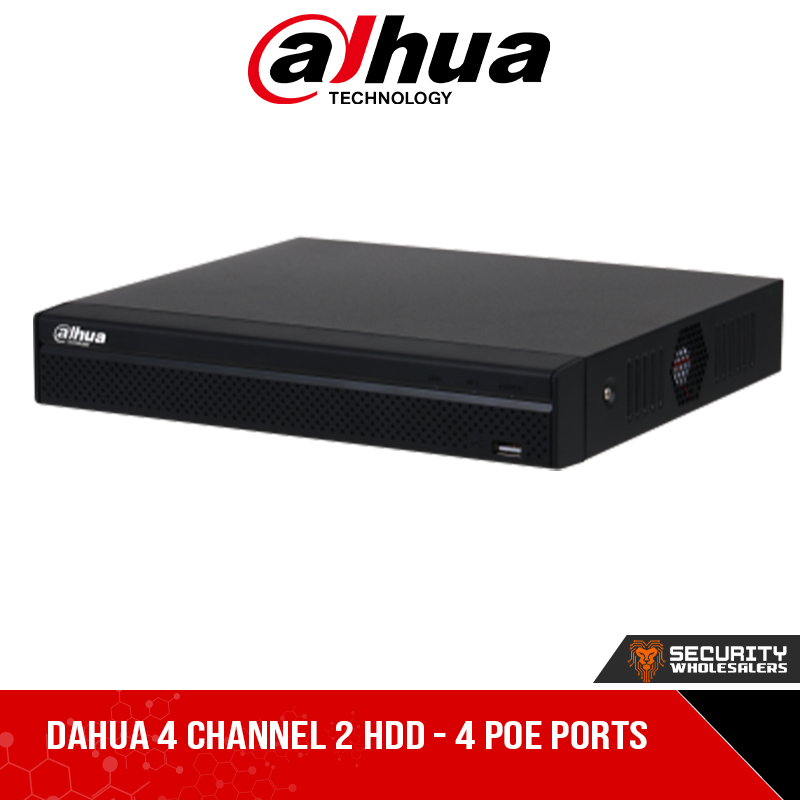 Dahua 4 Channel 2 HDD - 4 POE Ports (DHI-NVR4204-P-4KS2/L)